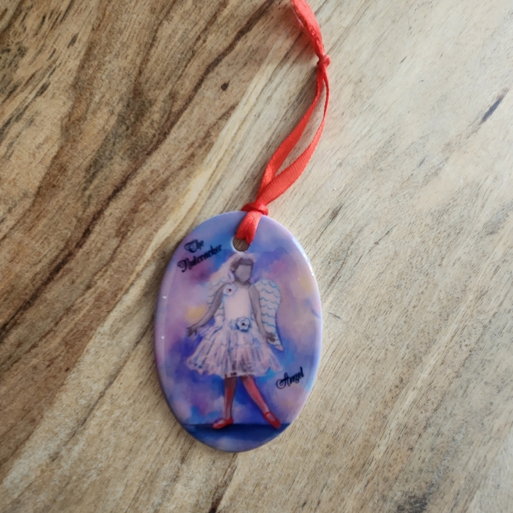 Watercolor Ceramic Nutcracker Ornament by Kim Chambers